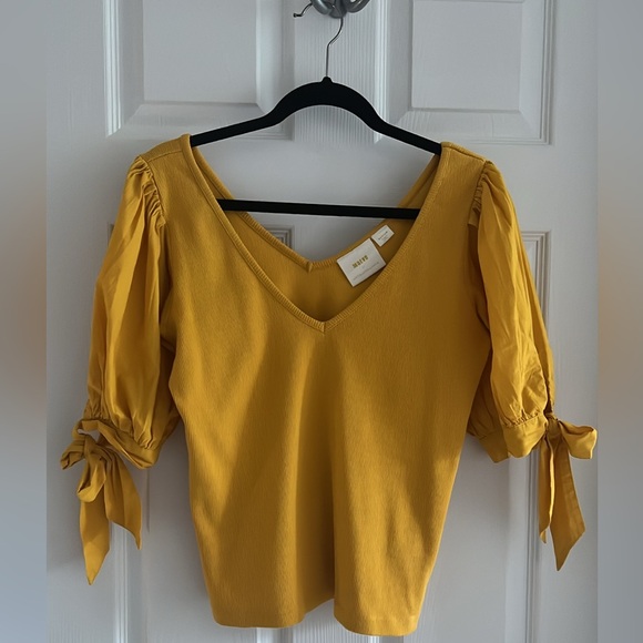 Maeve by Anthropologie puff-sleeved top - Picture 4 of 5